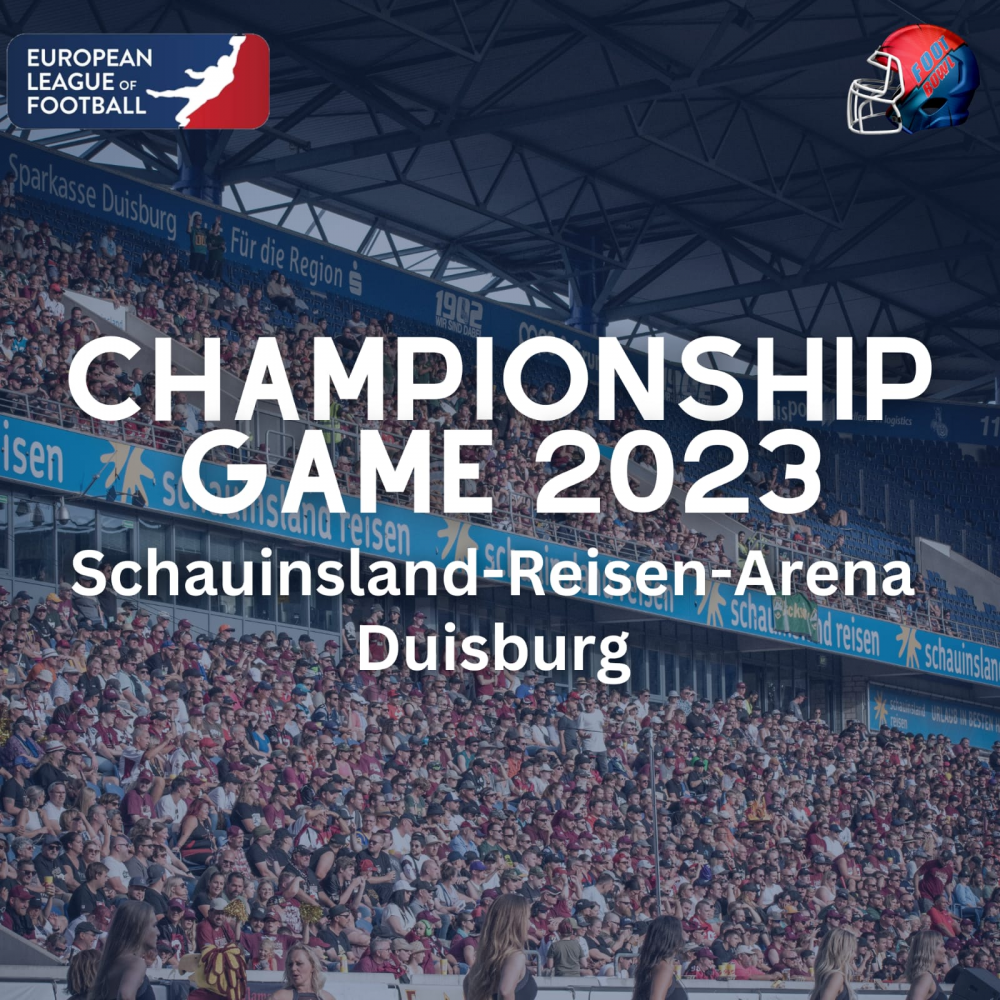 ELF Championship Game 2023 in Duisburg Foot Bowl