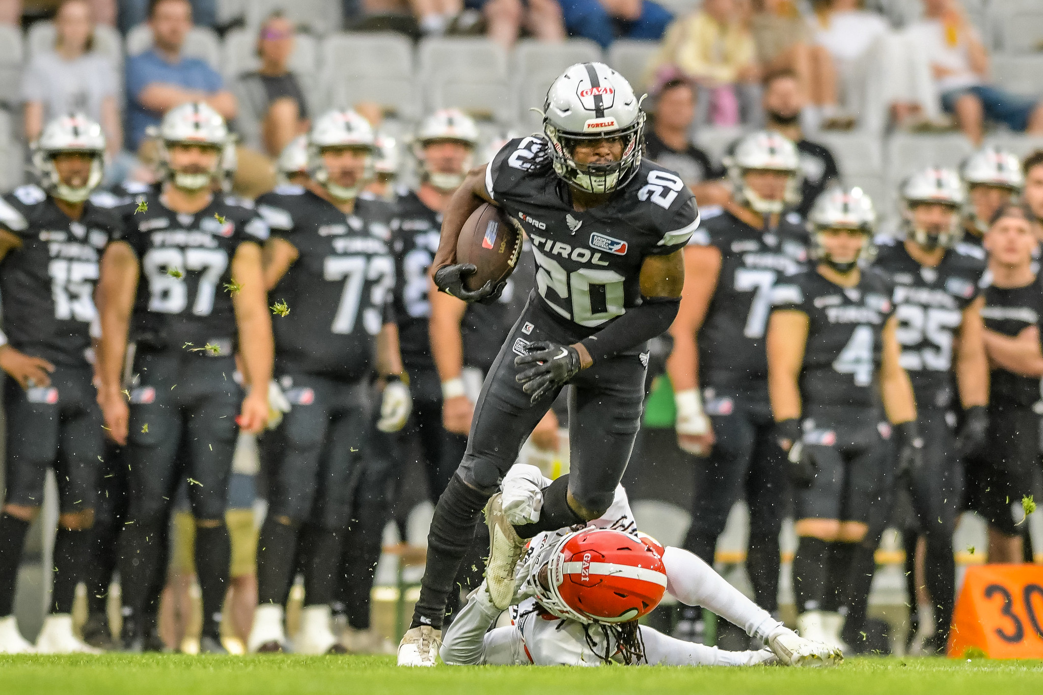 Raiders Tirol bezwingen Madrid Bravos mit einem Punkt mehr