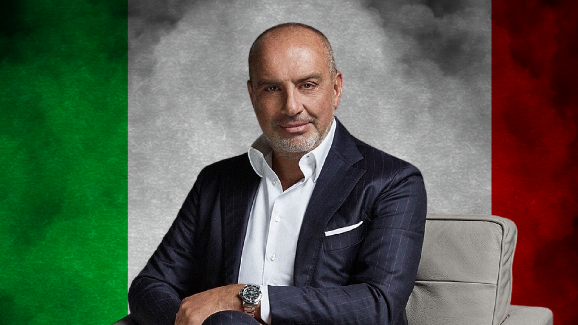 Erfolgreicher Geschäftsmann steht hinter Mailänder Franchise